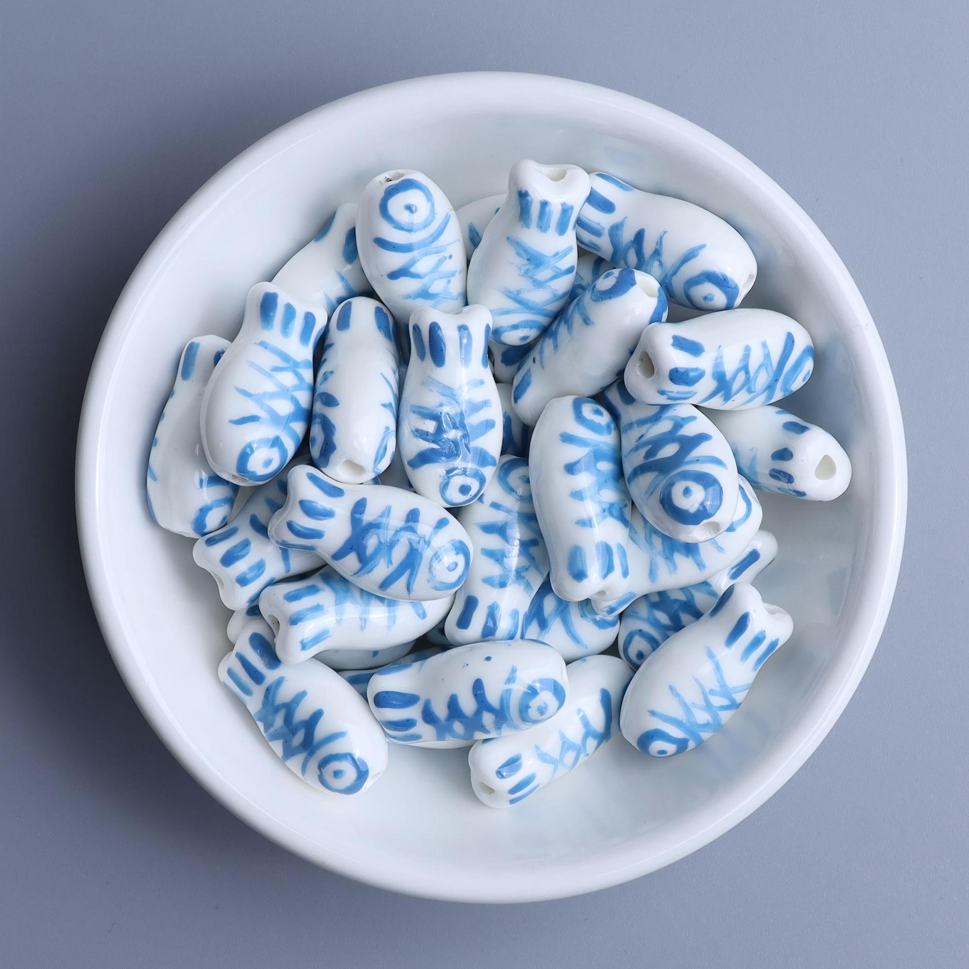 White background lake blue pattern-01 #