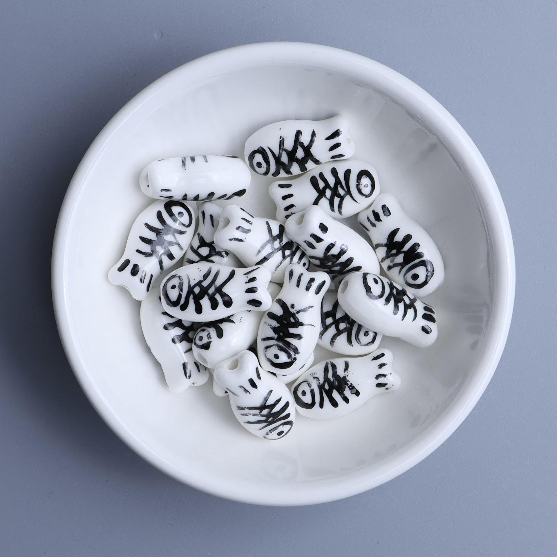 Black pattern on white background-03 #