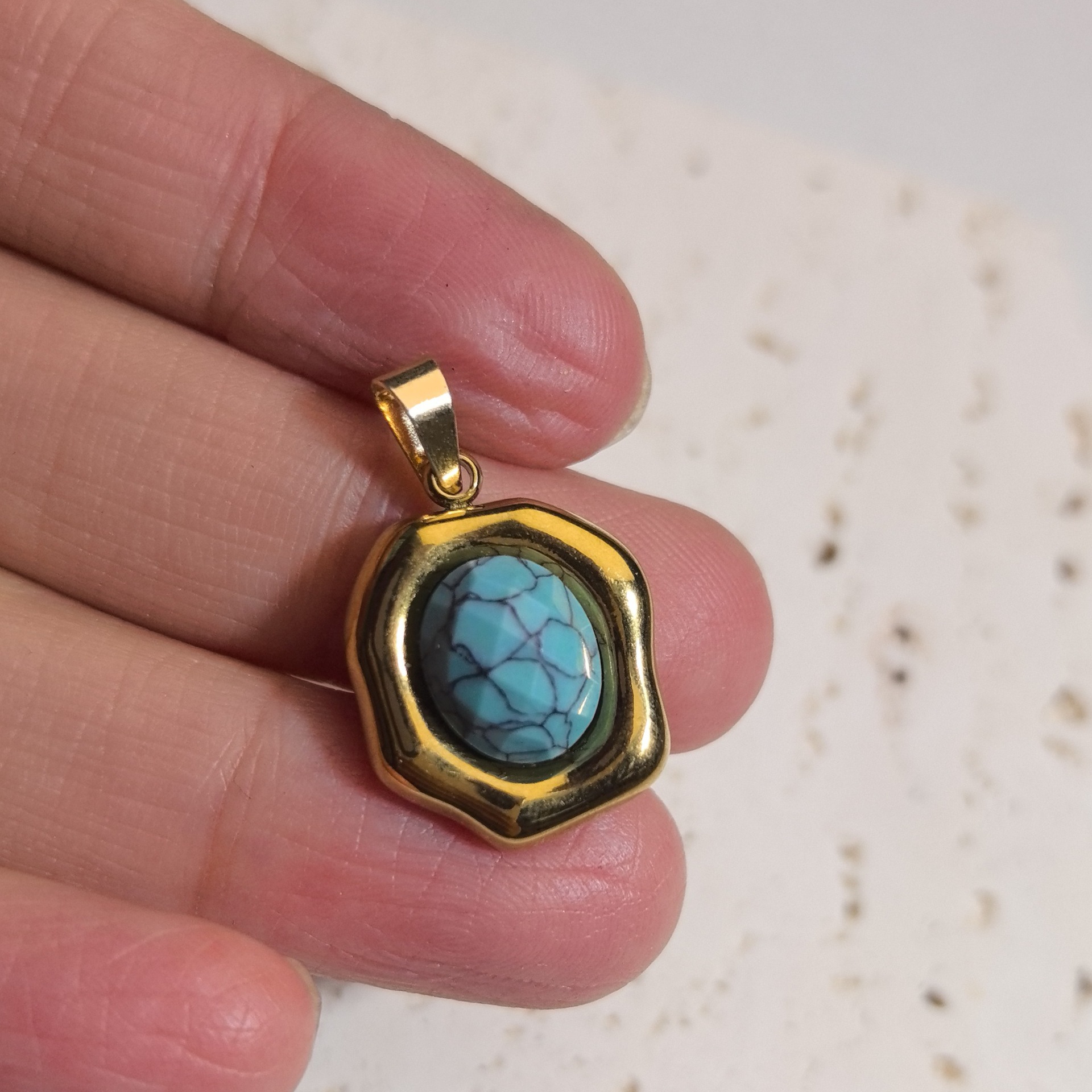 turquesa de azul claro