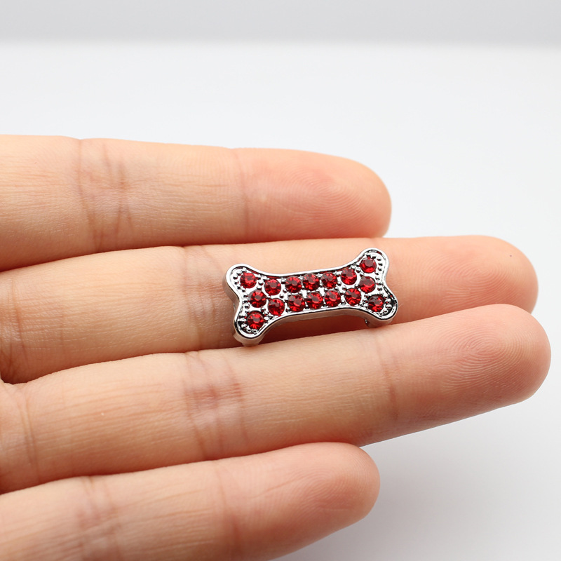 SL491-red diamond dog bone
