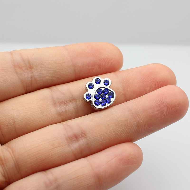 SL187-Sapphire Blue Diamond Dog paw