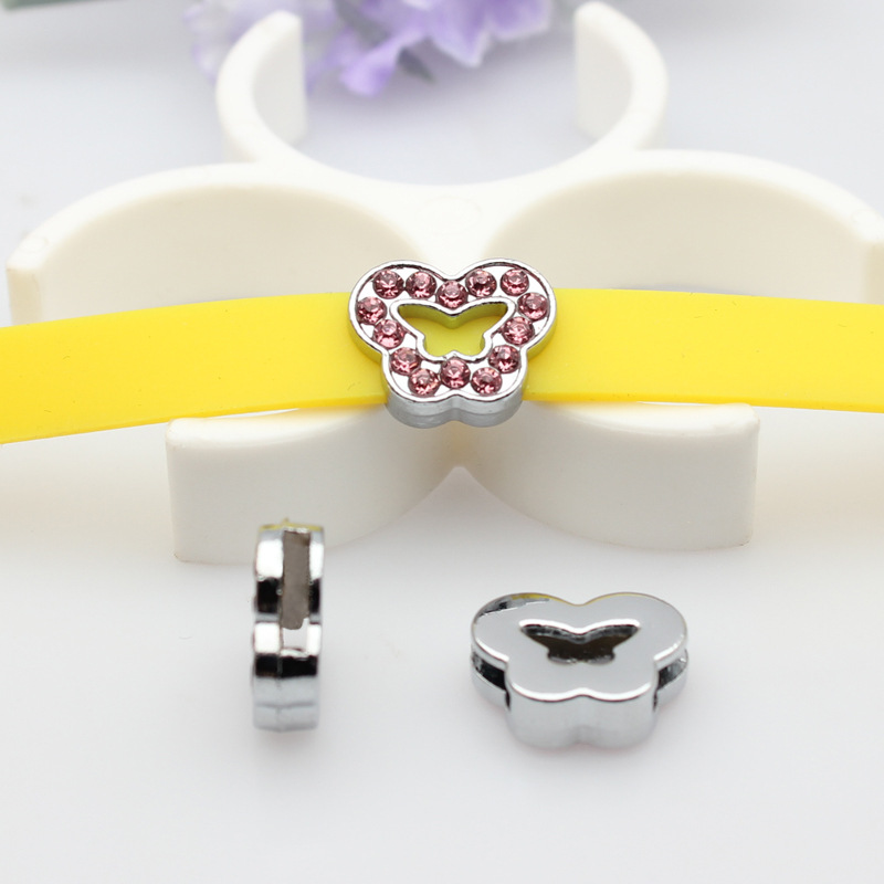 Butterfly -8mm pink diamond