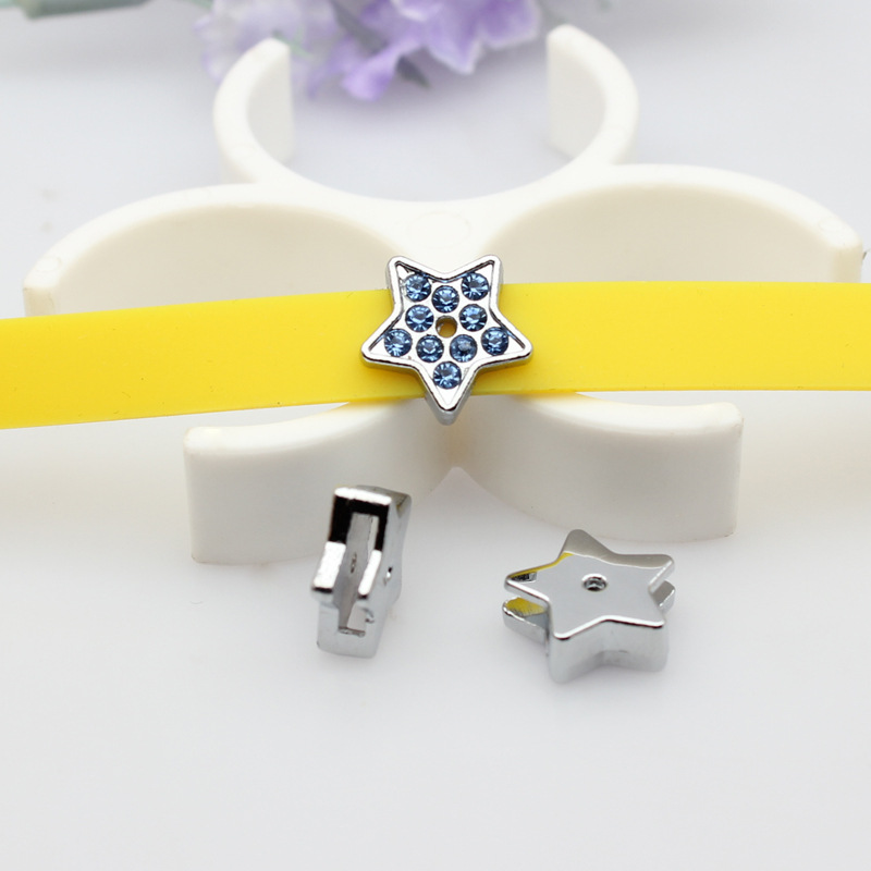 Stars -8mm shallow blue diamond