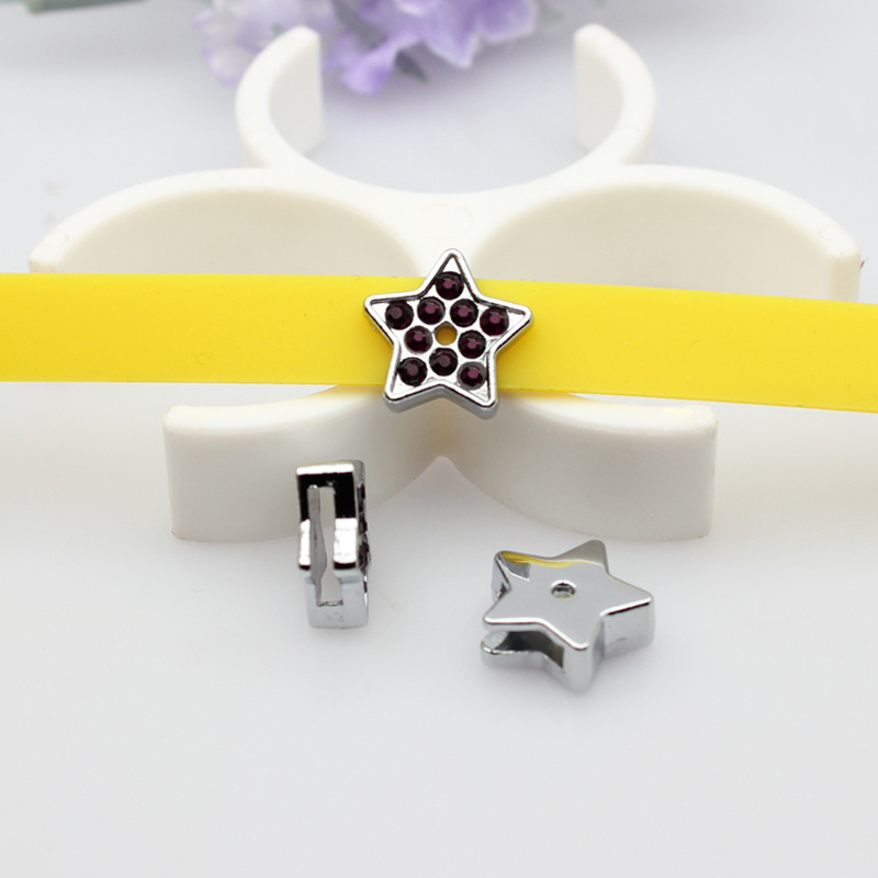 Stars -8mm purple diamond