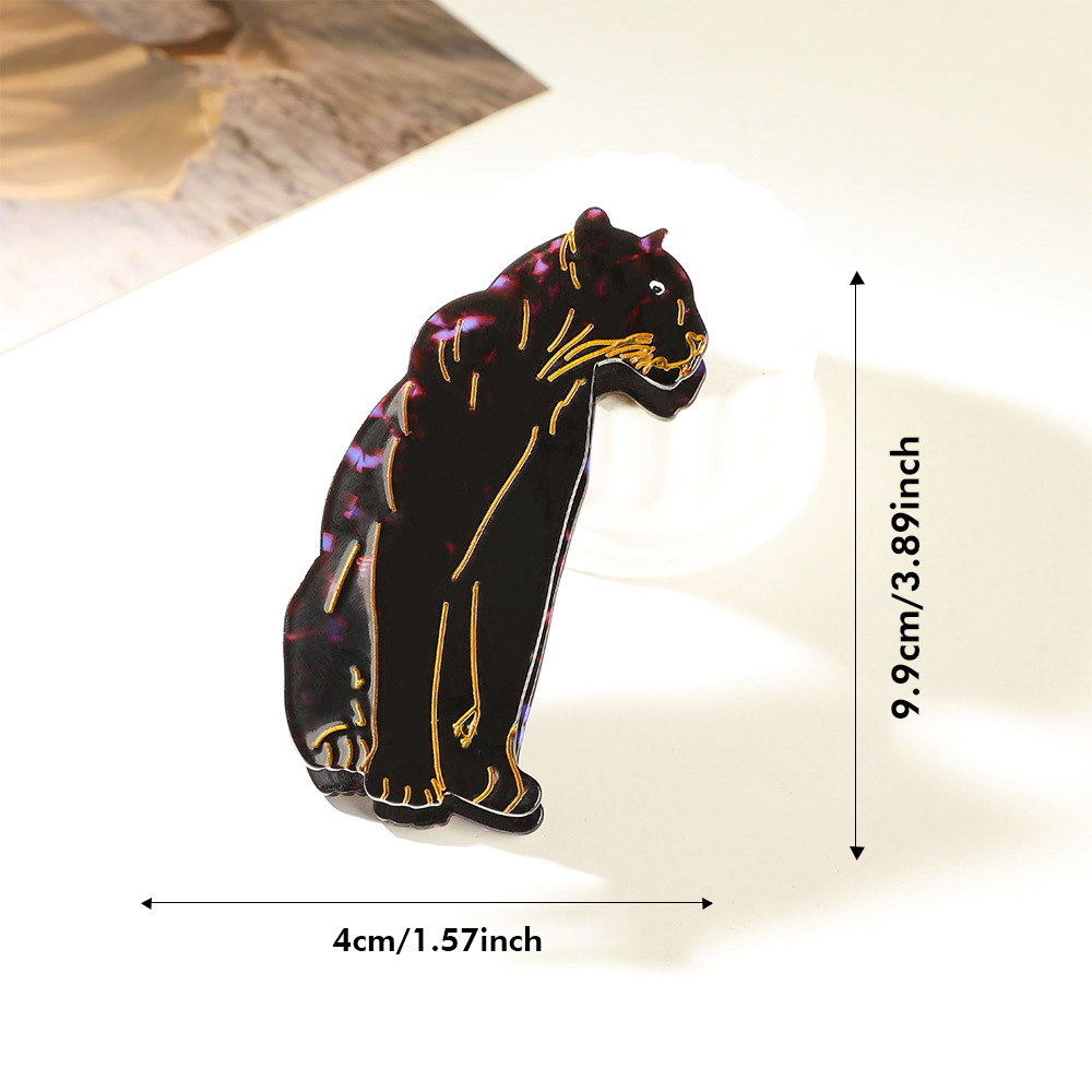 black purple leopard