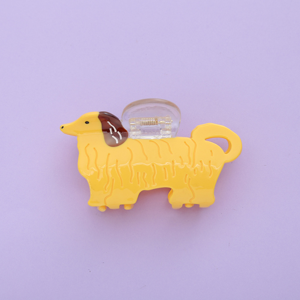 Yellow king charles puppy 8*5.5cm