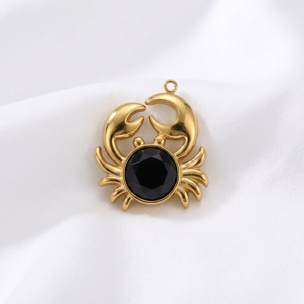 Crab Black Obsidian