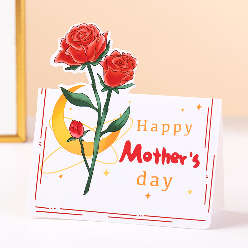 【02】rose - happy mother's day (single card) 80043