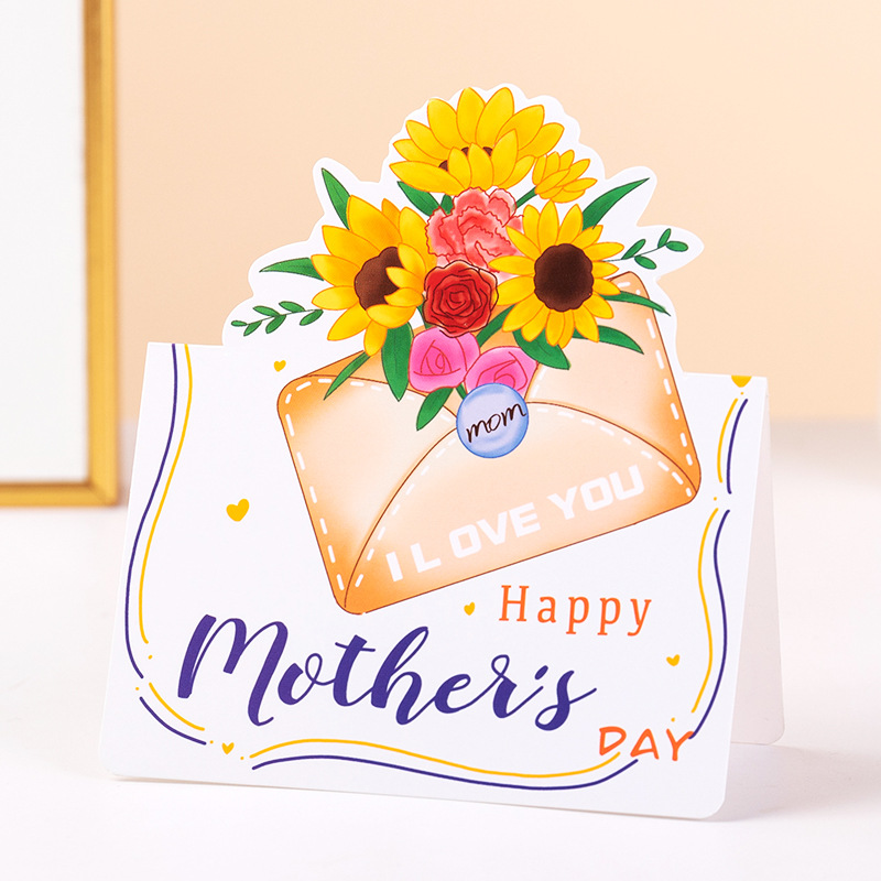 【05】type b sunflower-happy mother’s day (single card) 80043