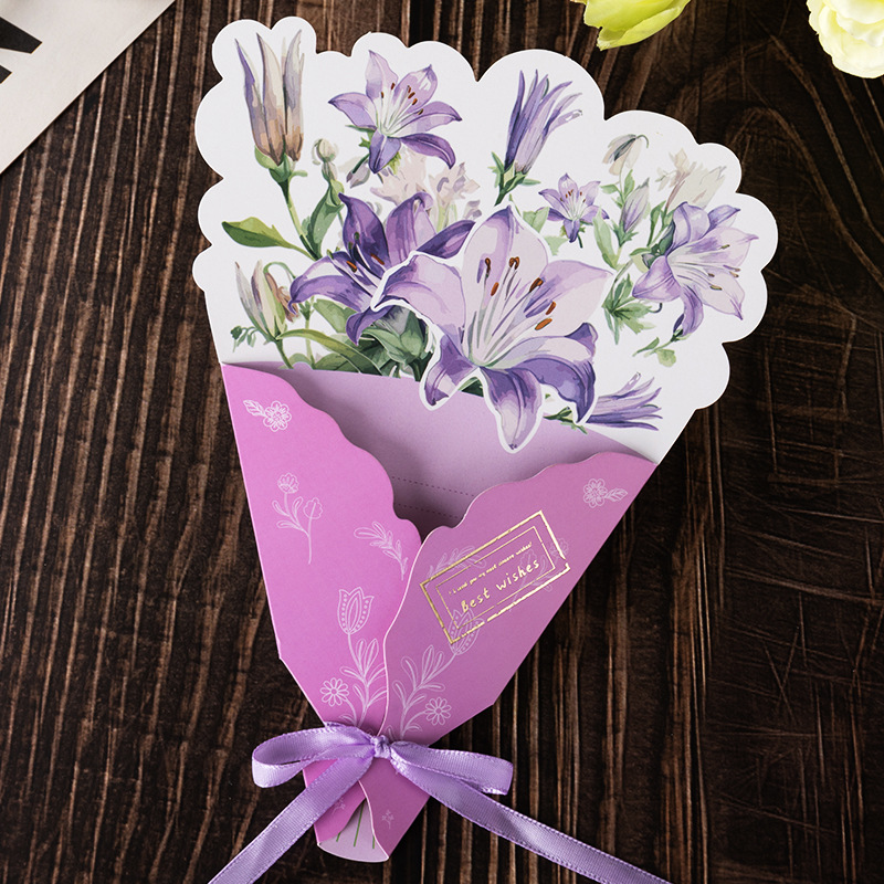 【01】big lily-best wishes (opp bag individually packaged with ribbon)