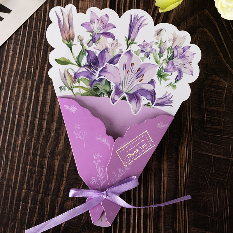 【02] large lily-thank you (individually packaged in opp bag with ribbon)