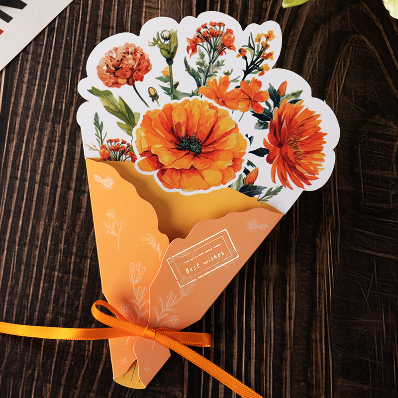 【03】big chrysanthemum-best wishes (opp bag individually packaged with ribbon)