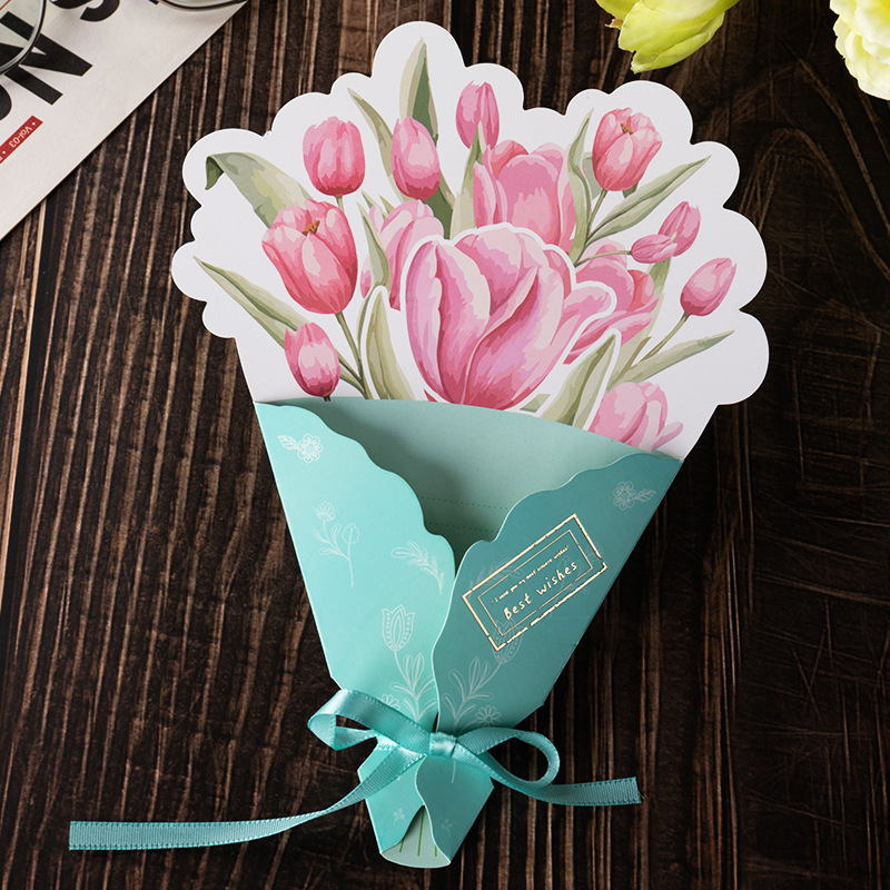 【05】big carnation-best wishes (opp bag individually packaged with ribbon)