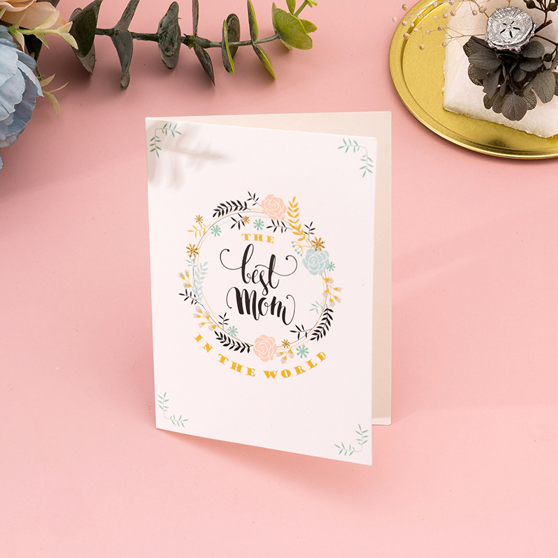 【05】 mother's day vertical style 5 (single greeting card)