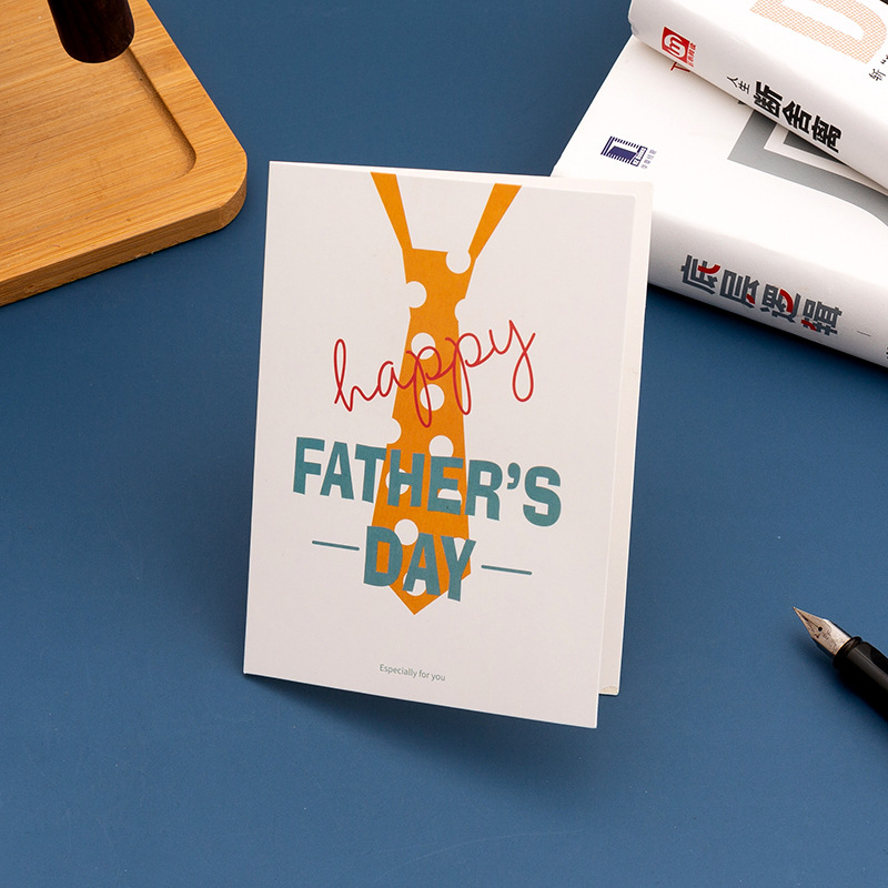 【08】father's day vertical style 2 (single greeting card)