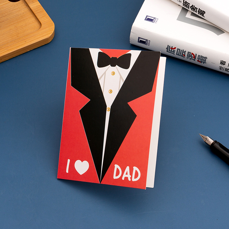 【10】father's day vertical style 4 (single greeting card)