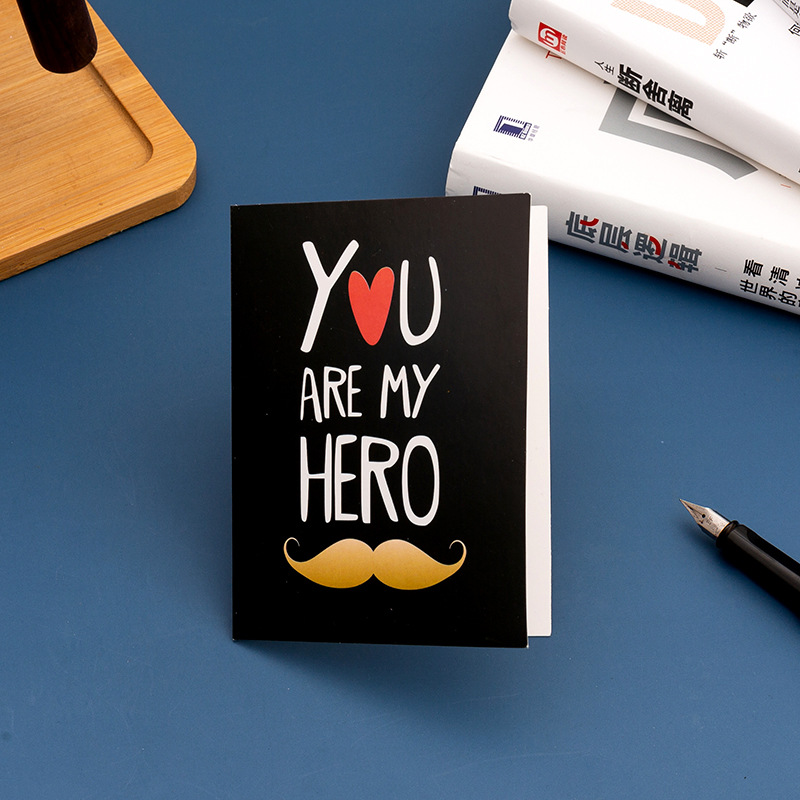 【11】father's day vertical style 5 (single greeting card)