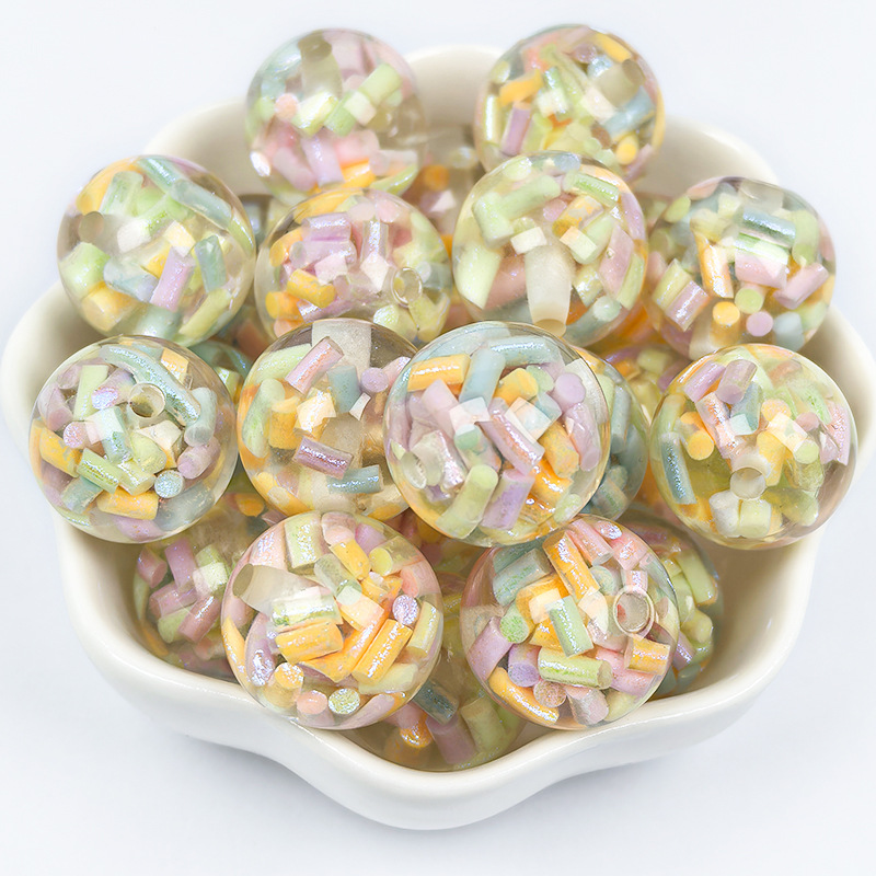 16mm soft clay strip resin beads c3 color