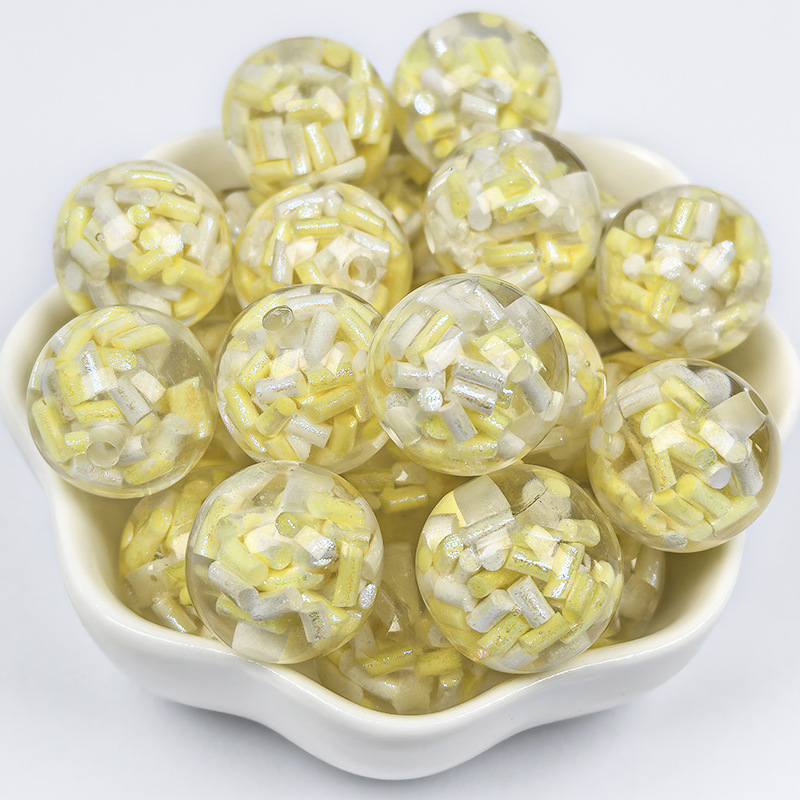 16mm soft clay strip resin beads c4 color