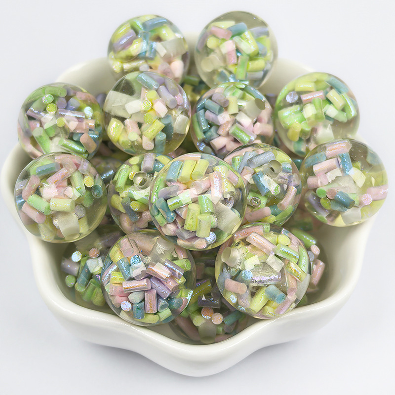 16mm soft clay strip resin beads c8 color