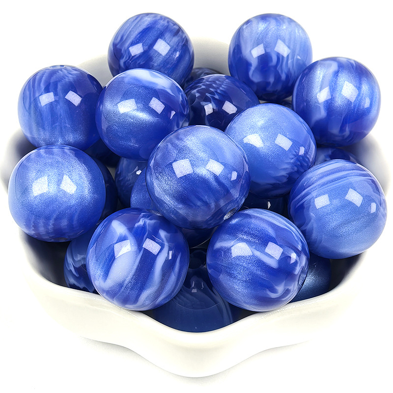 16mm smudged oil painting resin beads c2 color