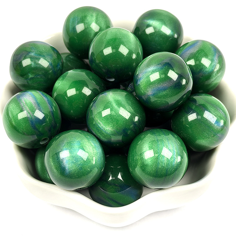 16mm smudged oil painting resin beads c4 color