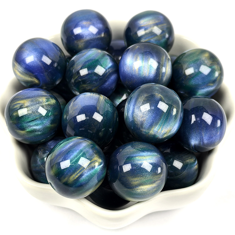 16mm smudged oil painting resin beads c9 color