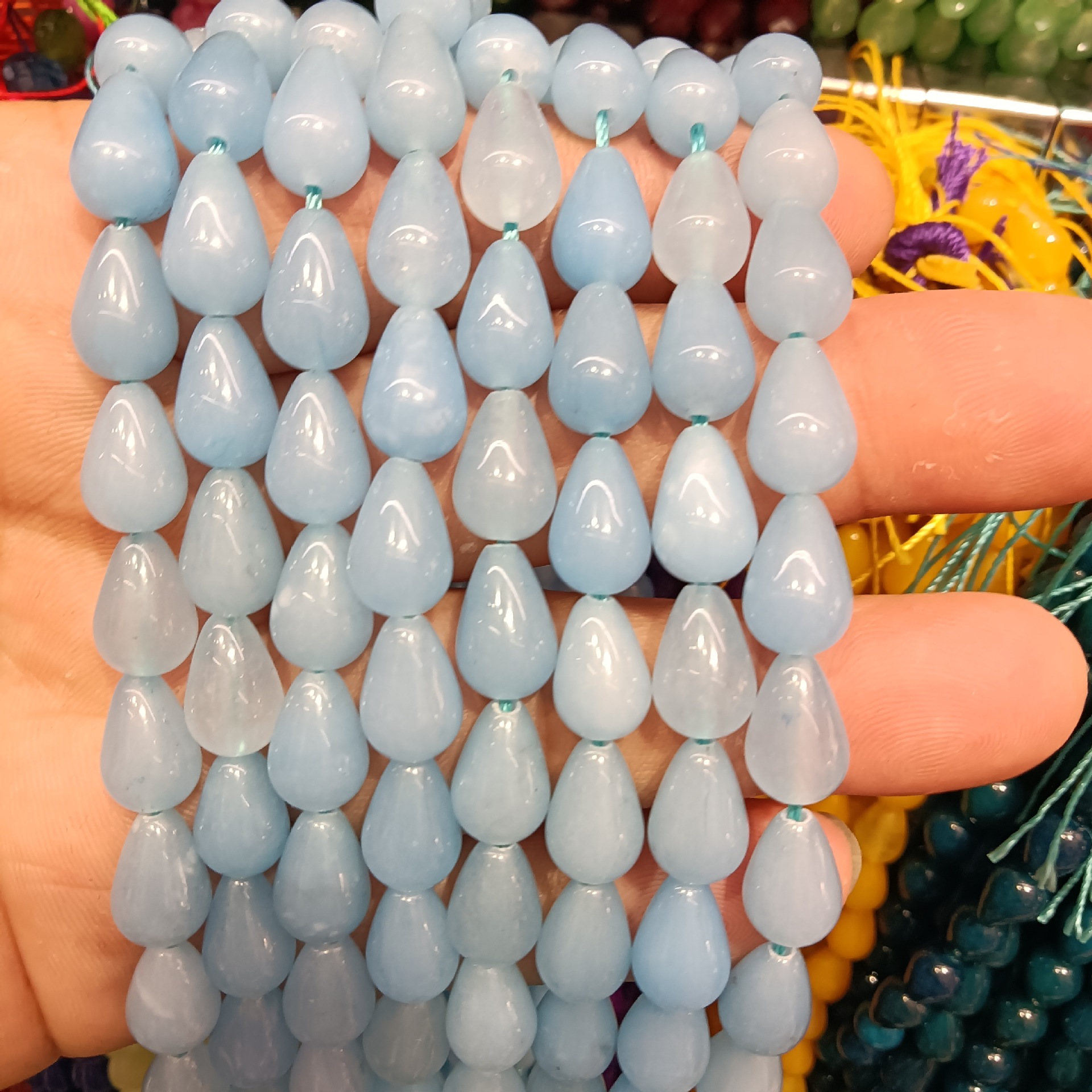 8 lake blue chalcedony