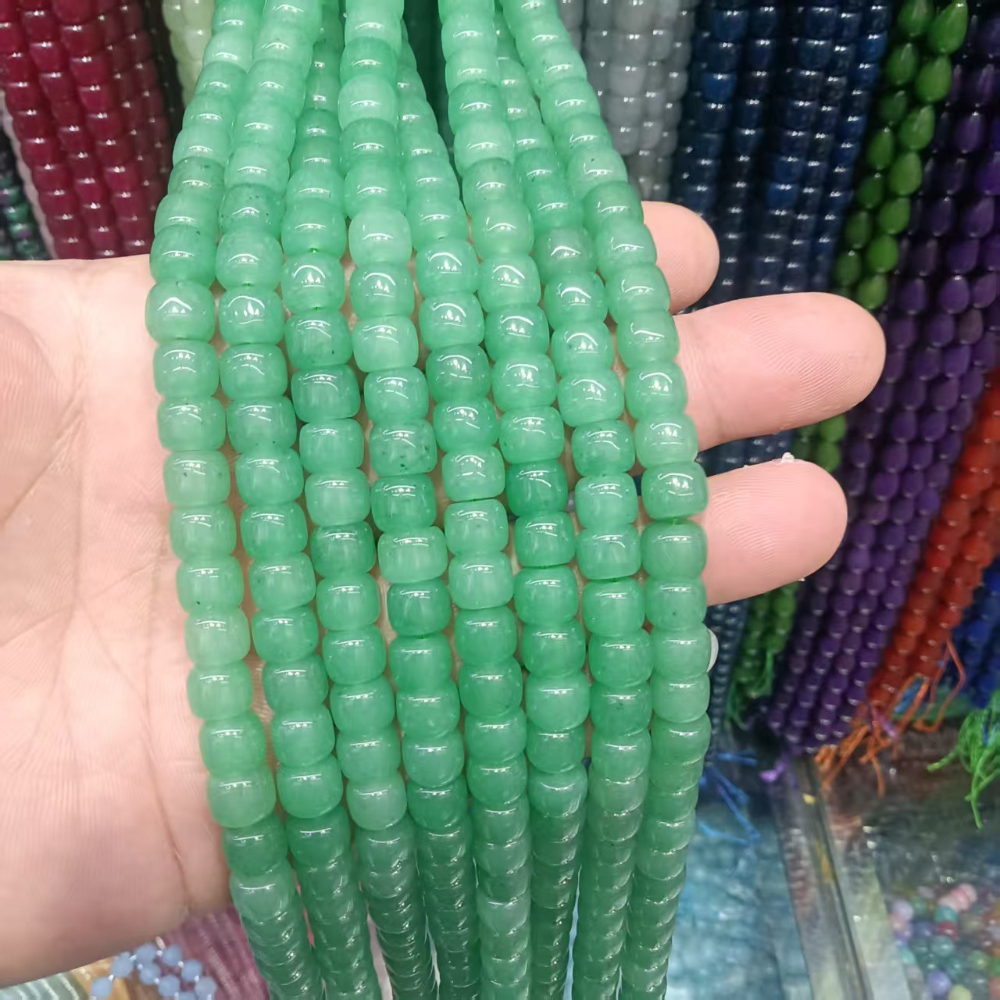 4 natural light green aventurine