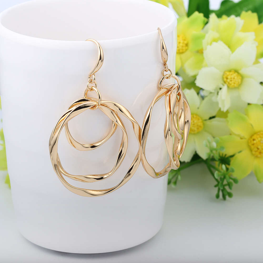 KC gold plated earring160*40mm