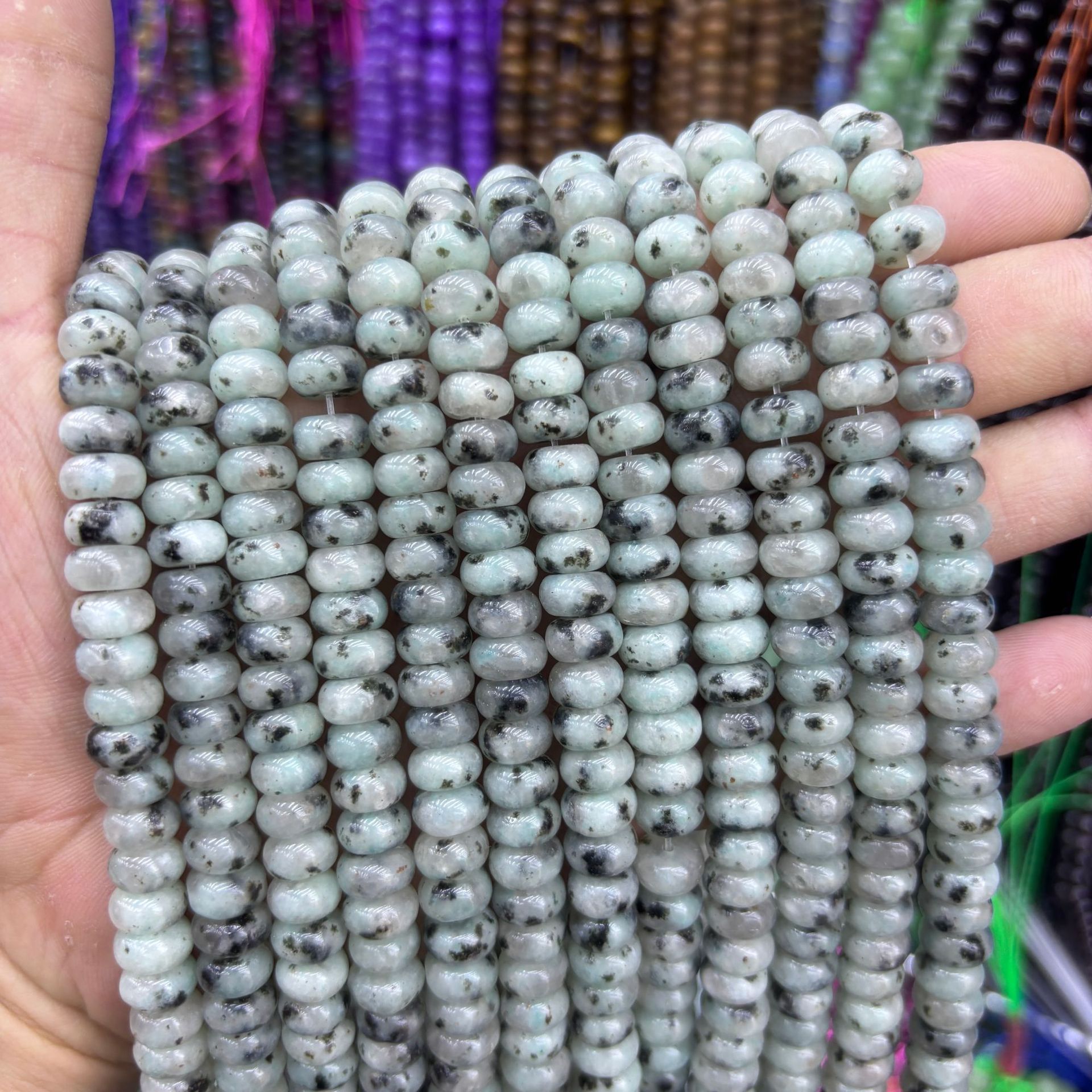 Tianshan blue abacus beads