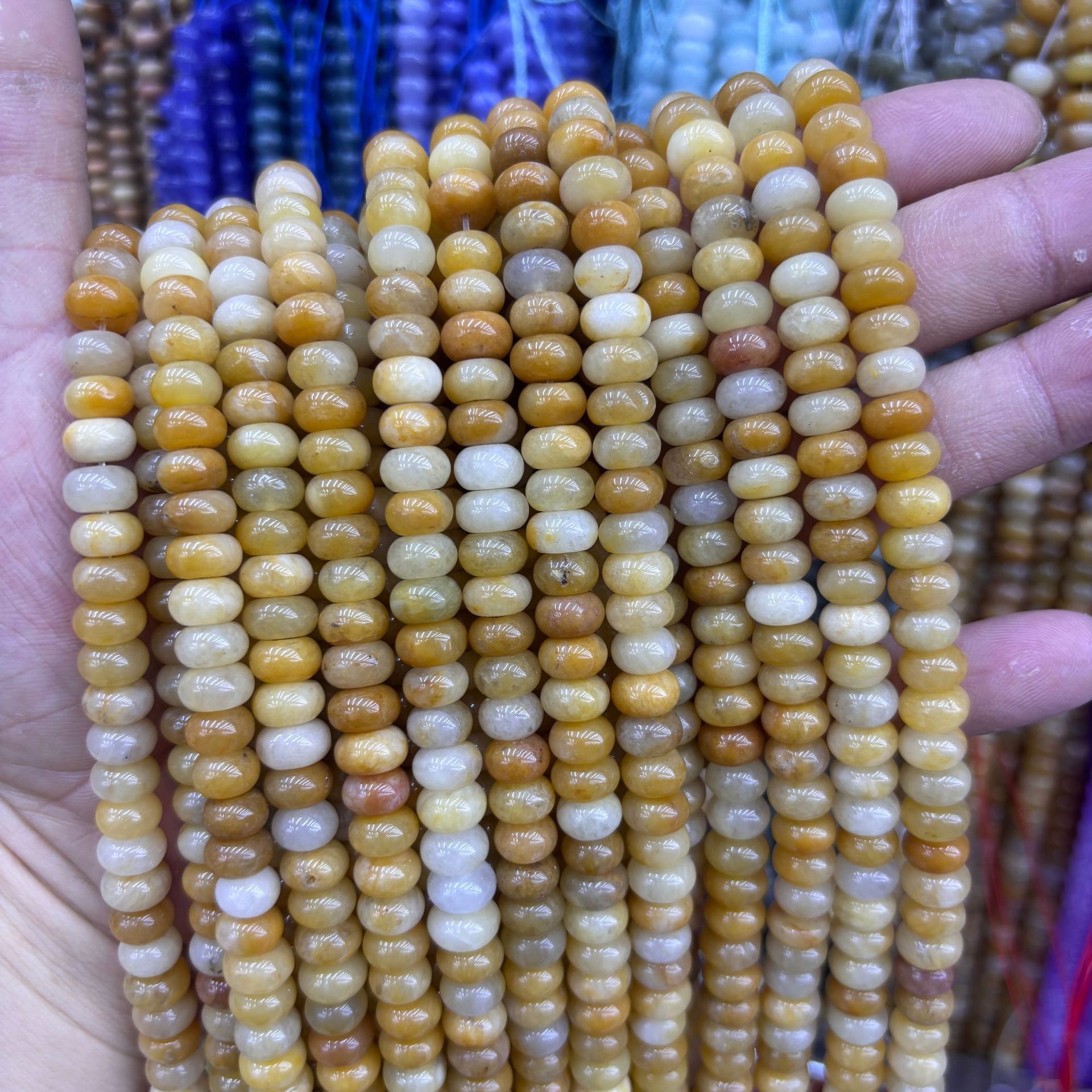 Old topaz abacus beads