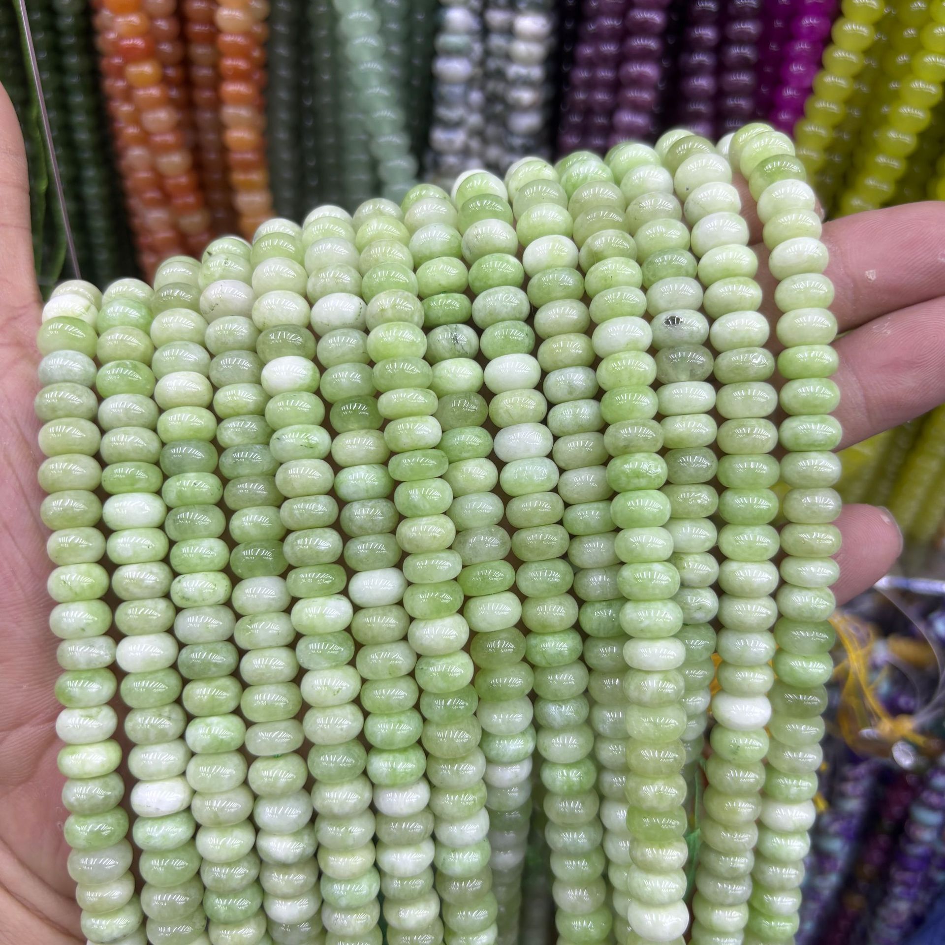 synthetic Color abacus beads 12