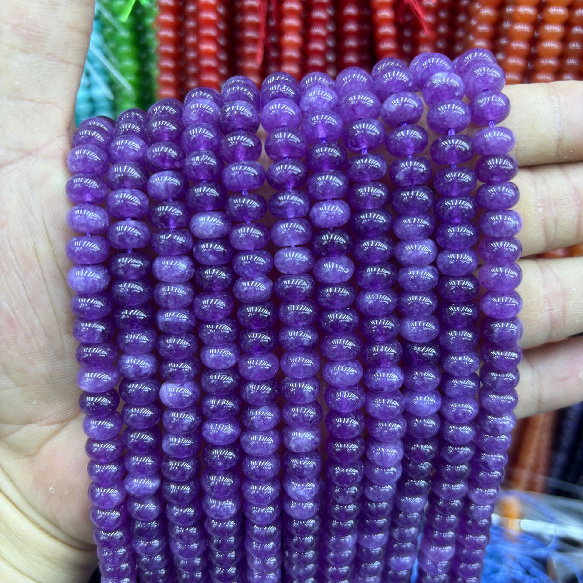 synthetic Color abacus beads 14