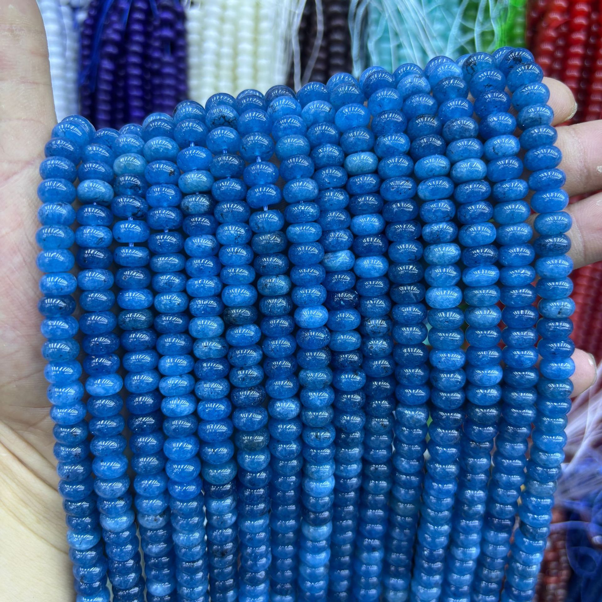 synthetic Color abacus beads 15