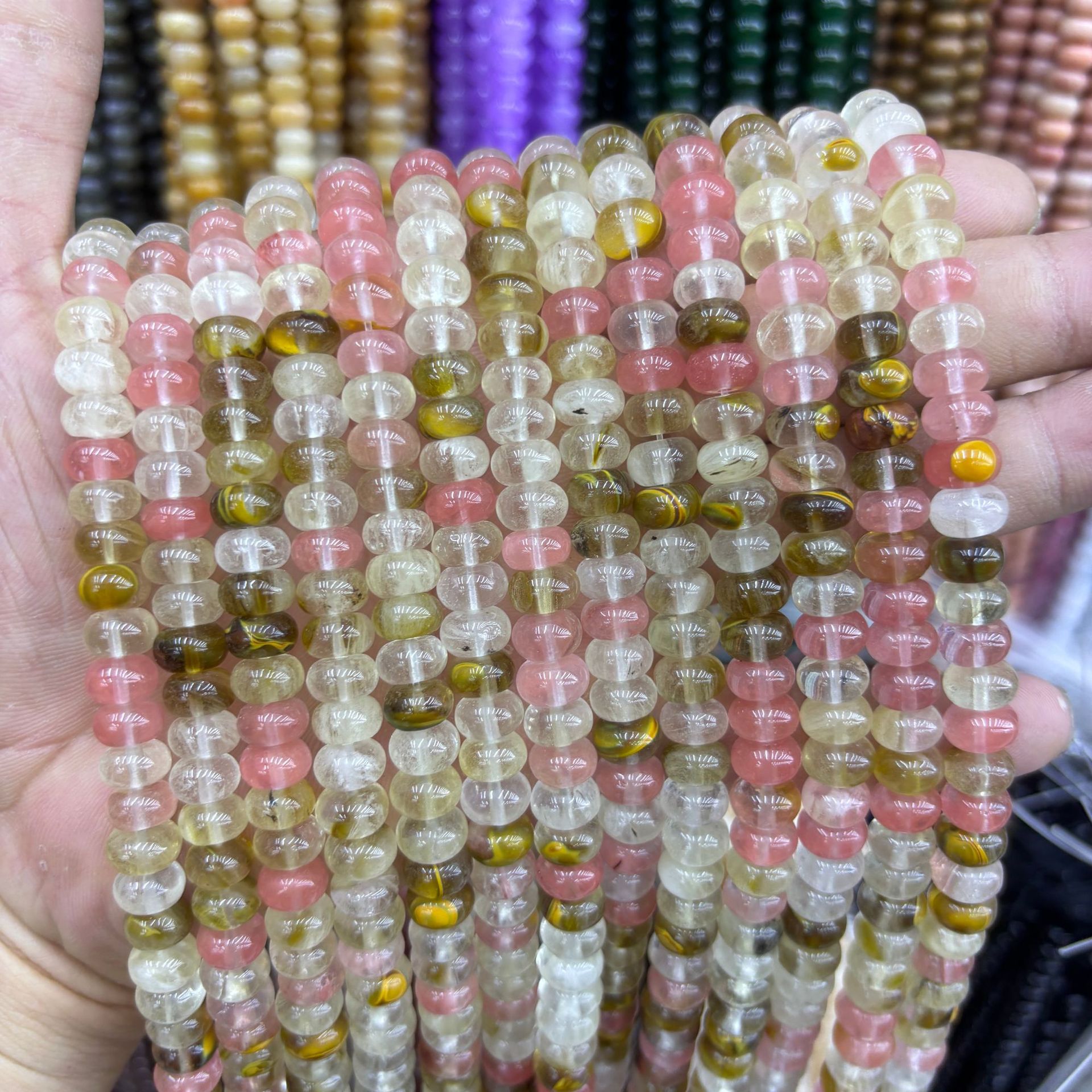 synthetic Color abacus beads 17