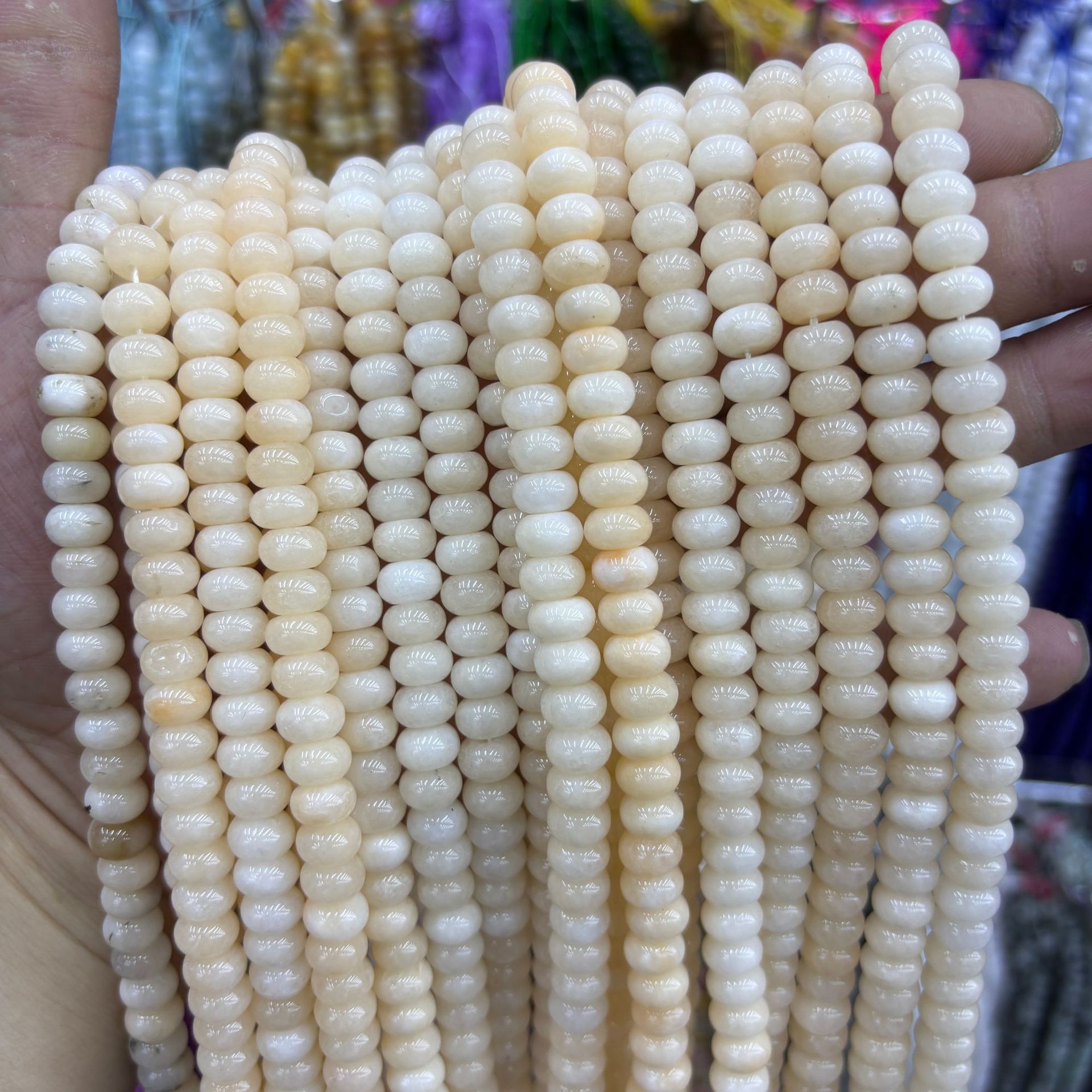 synthetic Color abacus beads 18