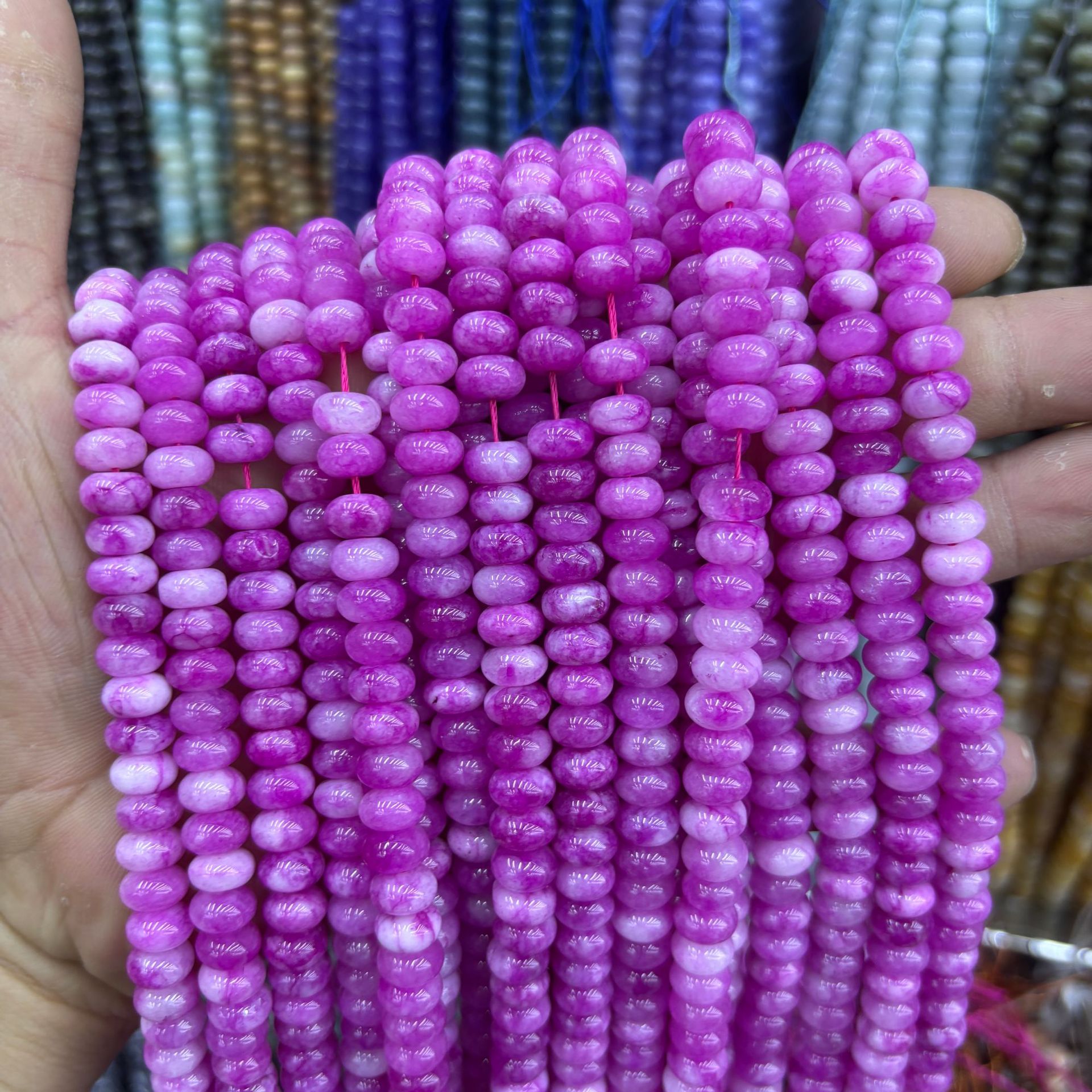 synthetic Color abacus beads 21