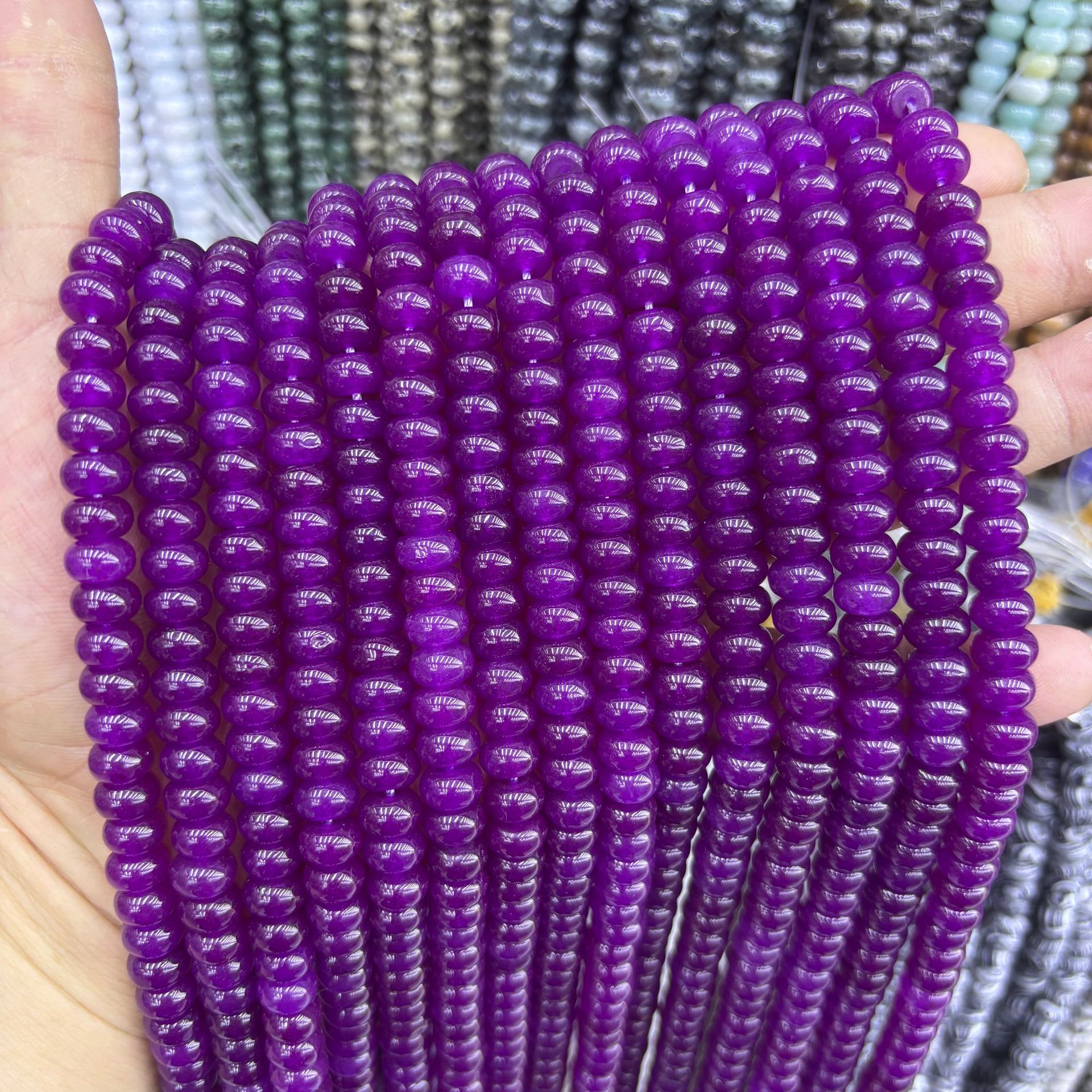 synthetic Color abacus beads 24