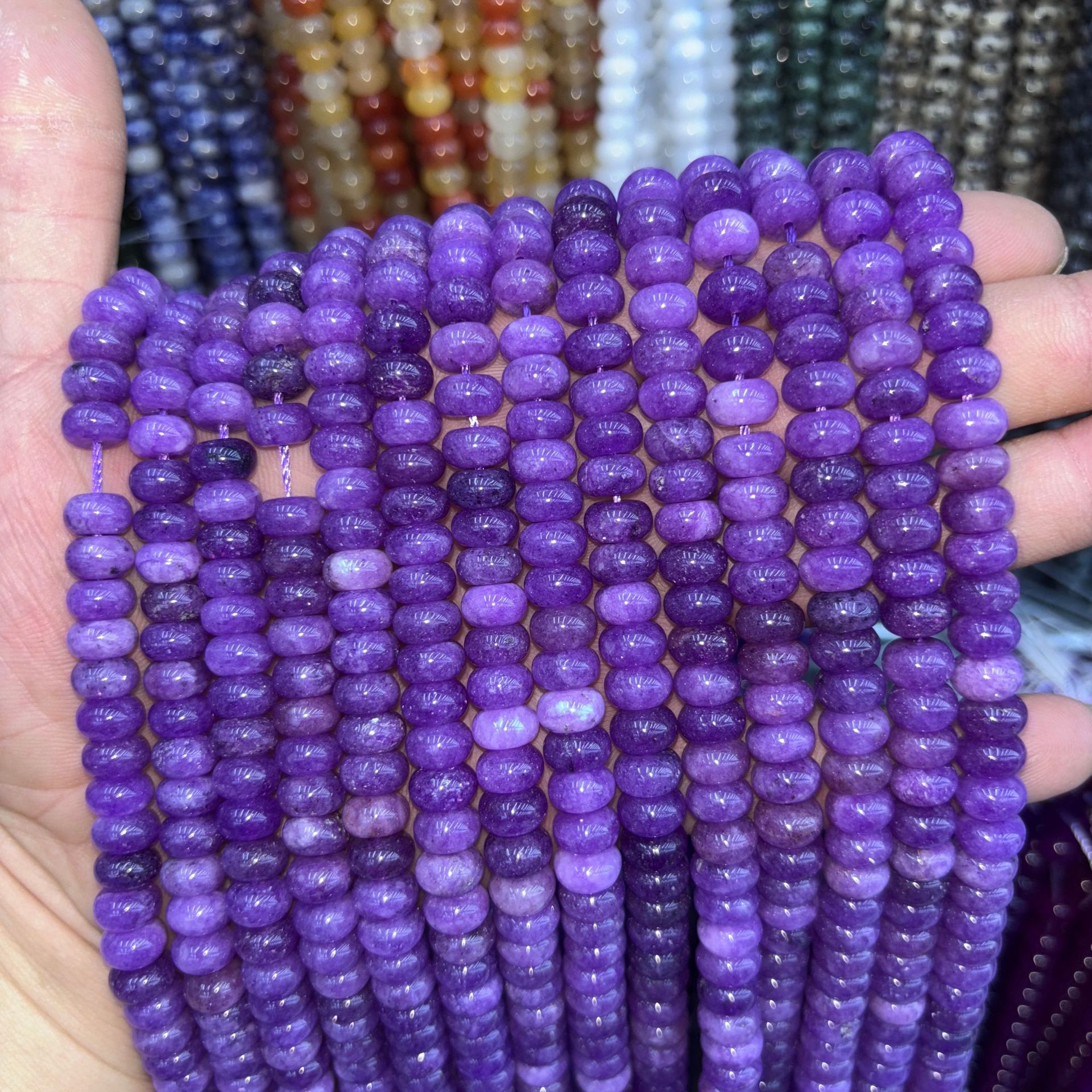 synthetic Color abacus beads 25