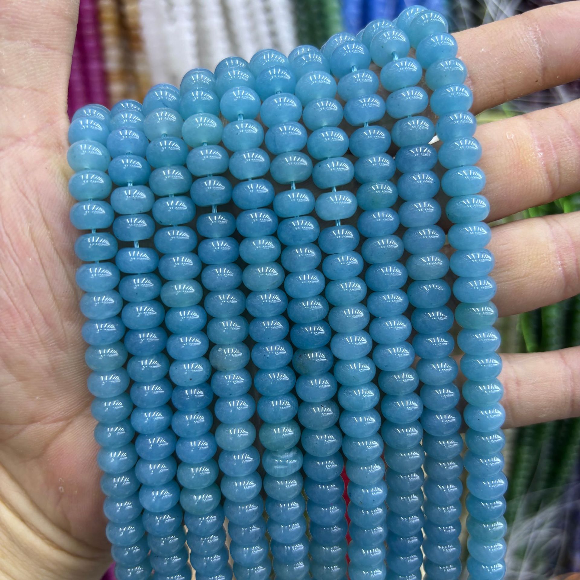 synthetic Color abacus beads 30