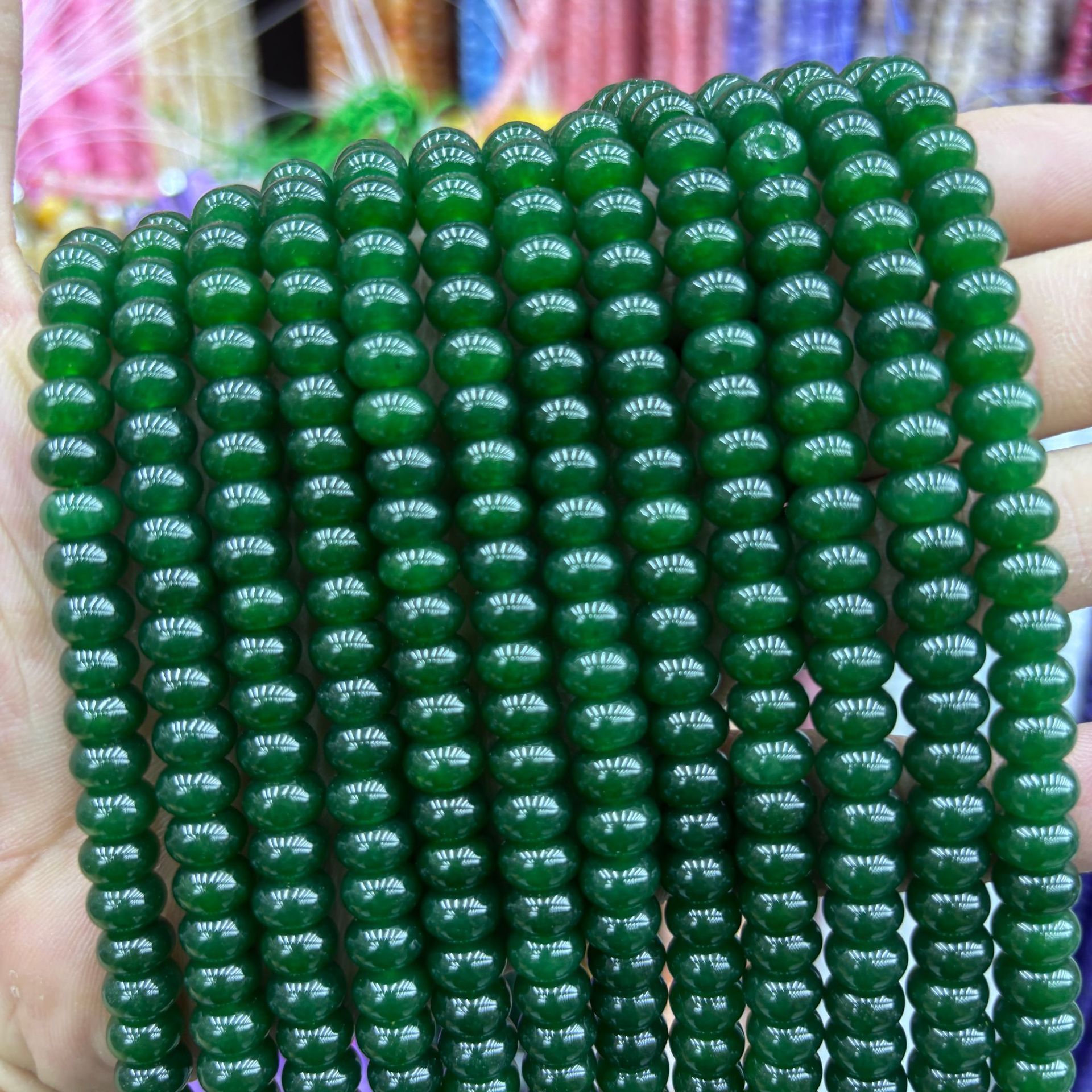 synthetic Color abacus beads 34