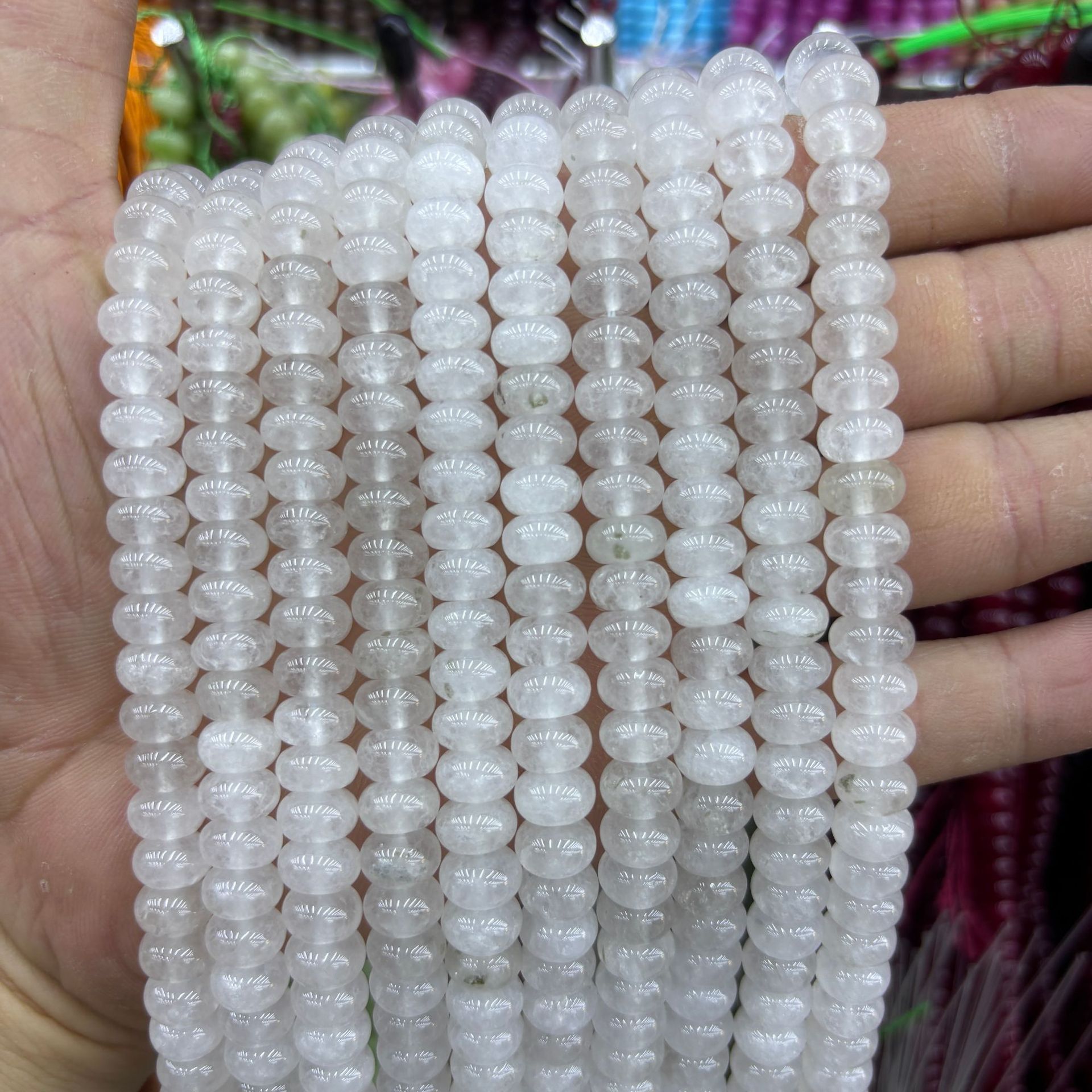 synthetic Color abacus beads 43