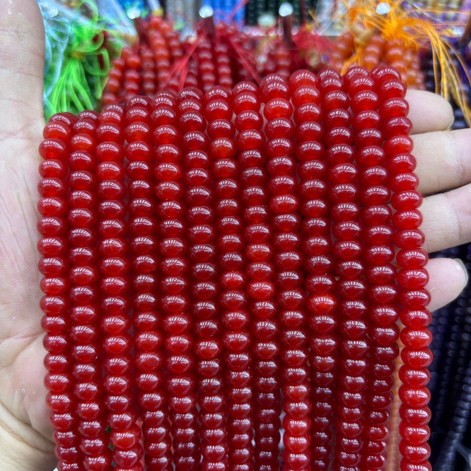 synthetic Color abacus beads 38