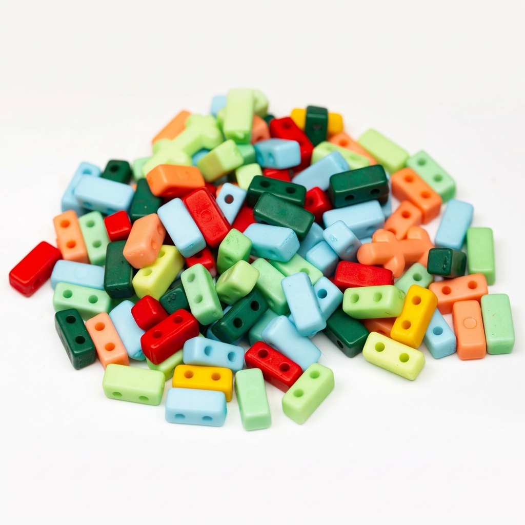 4*9mm small double hole dyeing mix (3600 pieces/catties)