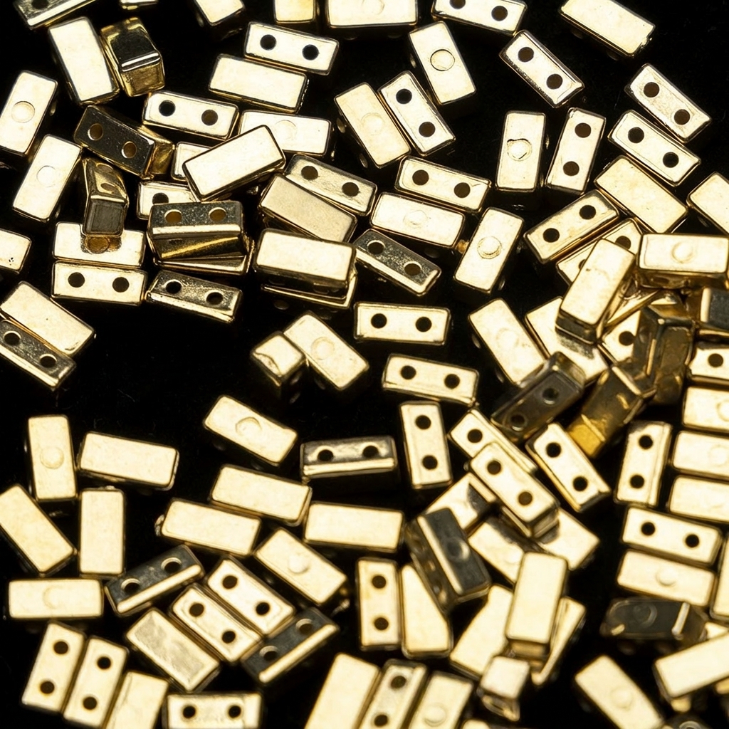 4*9mm small double hole gold