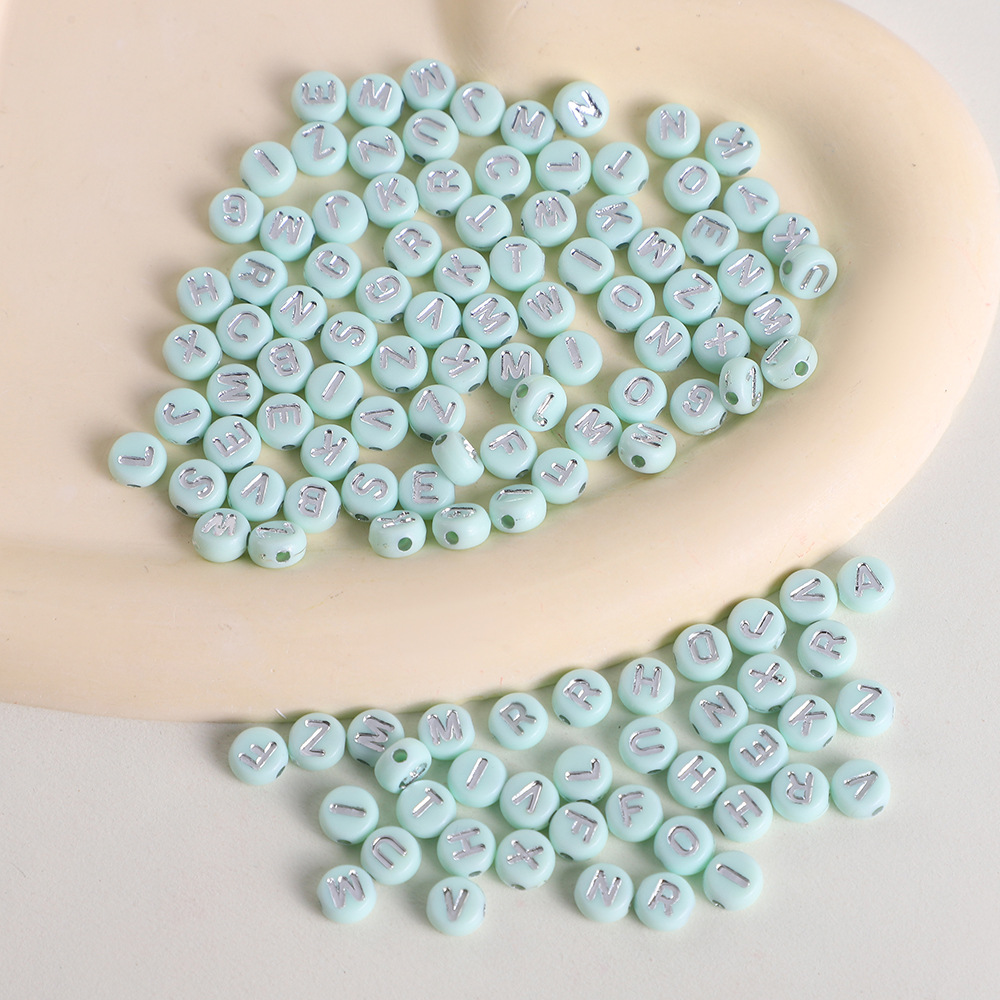 Light green with silver 001 #