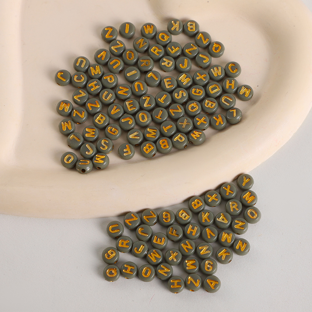 Green with gold 002#