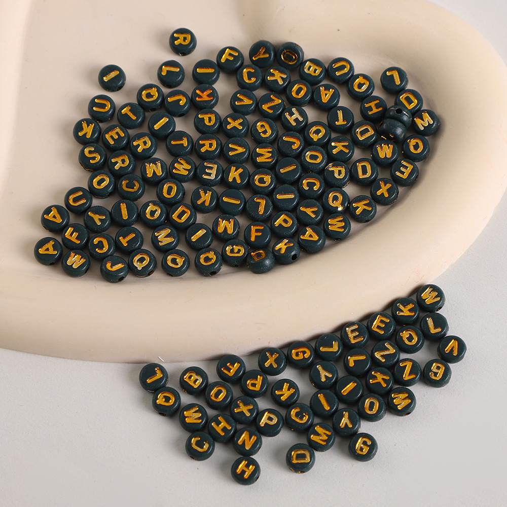 Dark green with gold 003#