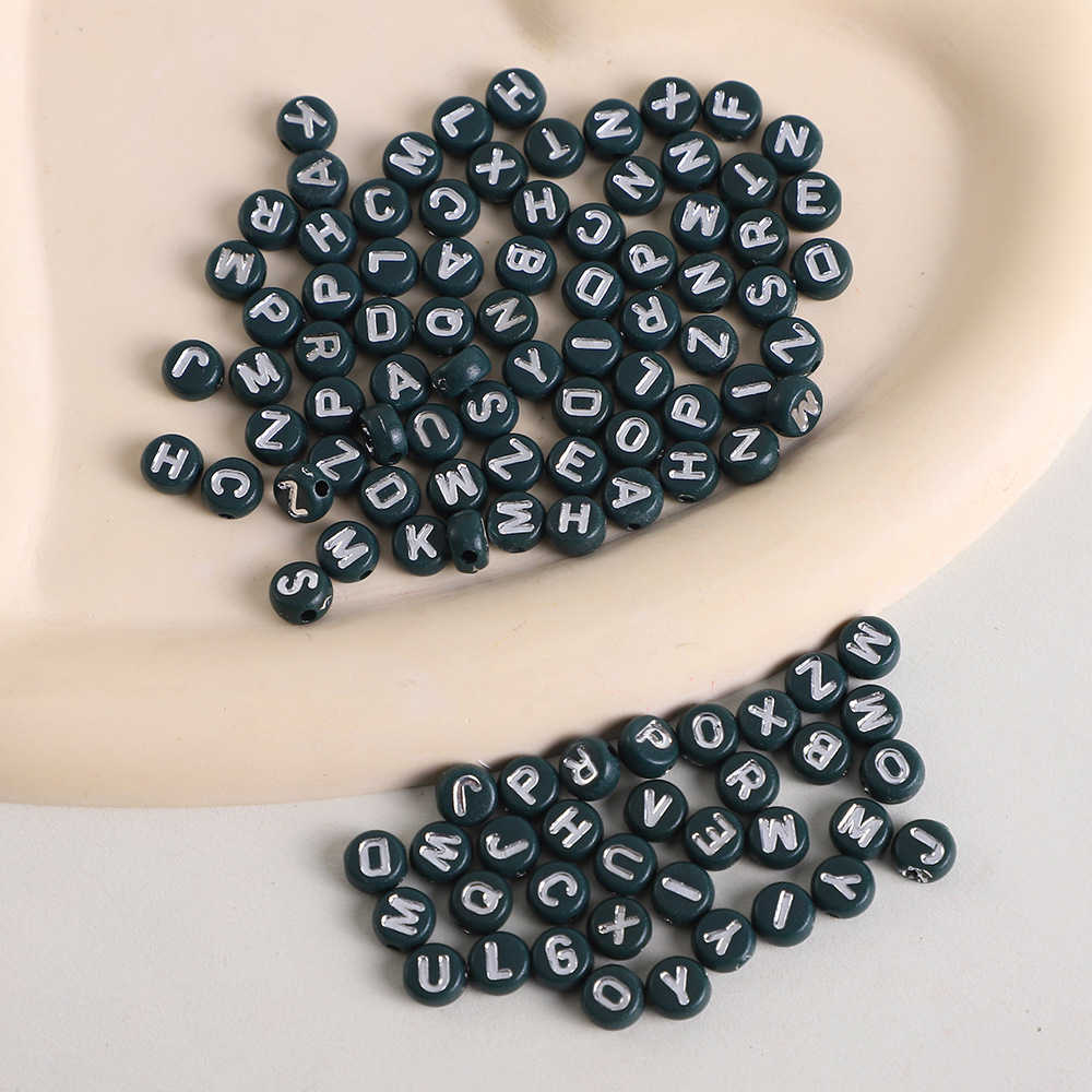 Dark green with silver 003#